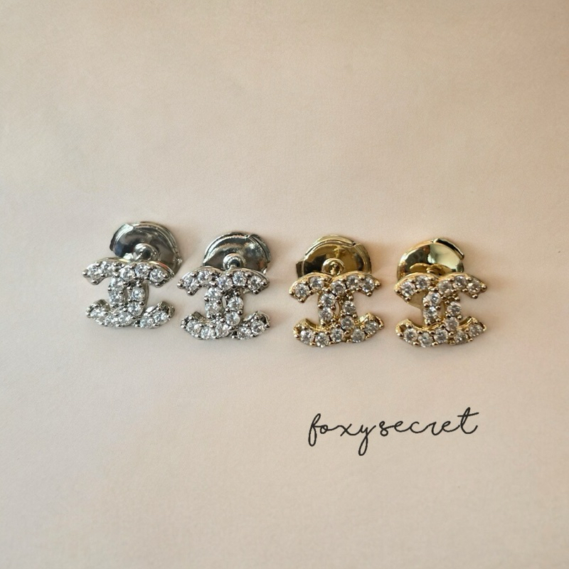 ต่างหู CC mini stud Earrings Original 1:1 ไซส์มินิ1cm