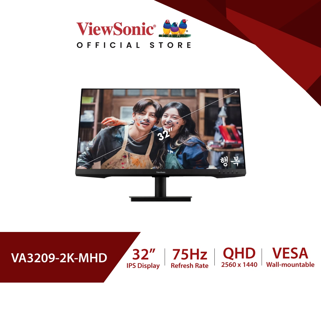 ViewSonic VA3209-2K-MHD 32" 2K QHD IPS / 75Hz / 4ms Featured Built-In Speakers (จอมอนิเตอร์)