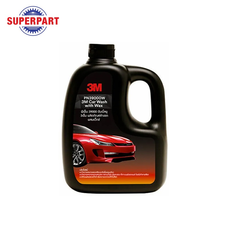 แชมพูล้างรถ 3M สูตรผสมแว๊กซ์ 1000 ML ของแท้ล็อตใหม่ สินค้า
