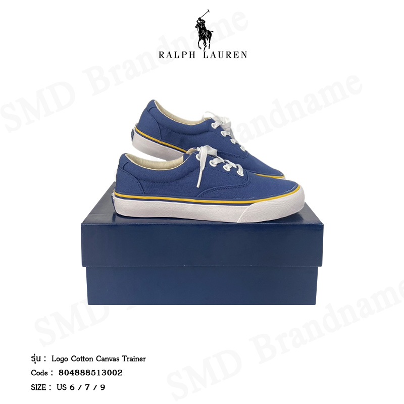 Polo Ralph Lauren รองเท้าผ้าใบผู้ชาย รุ่น Casual Style Street Style Plain Logo Low-Top Sneakers Code: 804888513002