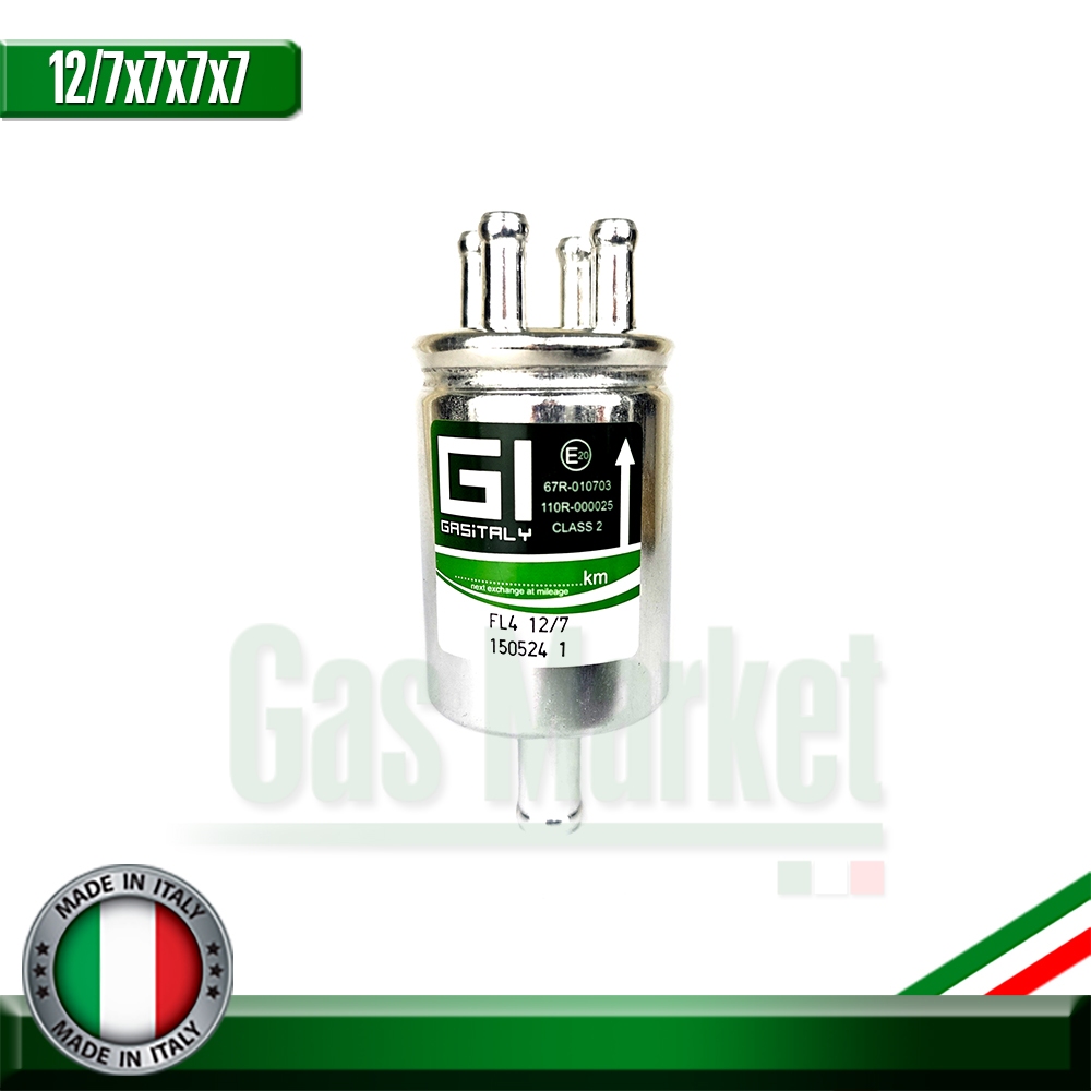 GI Gas Filter 12/7x7x7x7 - กรองแก๊ส GI LPG/NGV ขนาด 12/7x7x7x7 มม
