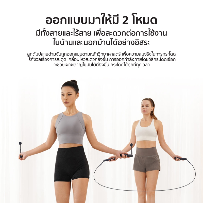 Xiaomi Mijia Smart Jumping Rope เชือกกระโดดอัจฉริยะ ไร้สาย พร้อมการบันทึกข้อมูล - รูปที่ 2