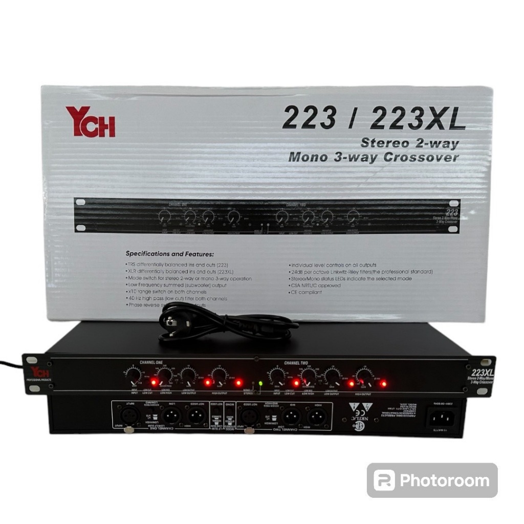 TH-888 YCH 223XLสเตอริโอ 2 ช่อง ครอส2ทาง ครอส2ทาง