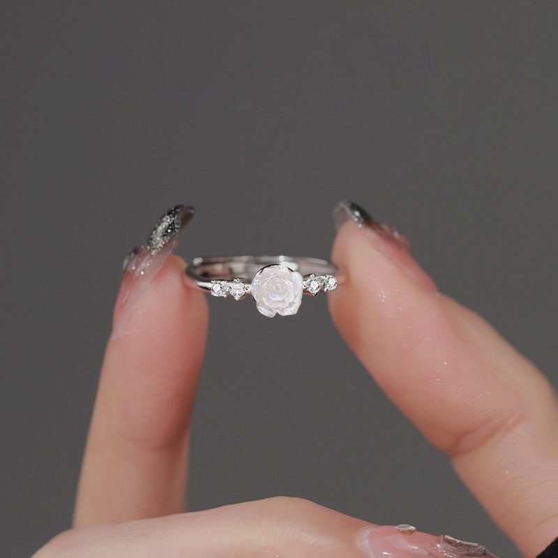 แหวนเงินแท้รูปดอกคามิเลีย / Camelia Flower Ring / แหวนของขวัญ