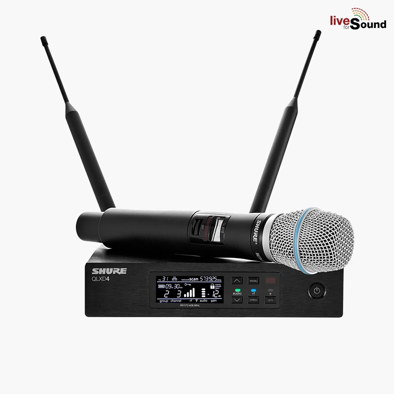 SHURE QLXD24A/B87A ชุดไมโครโฟนไร้สายแบบมือถือเดี่ยว