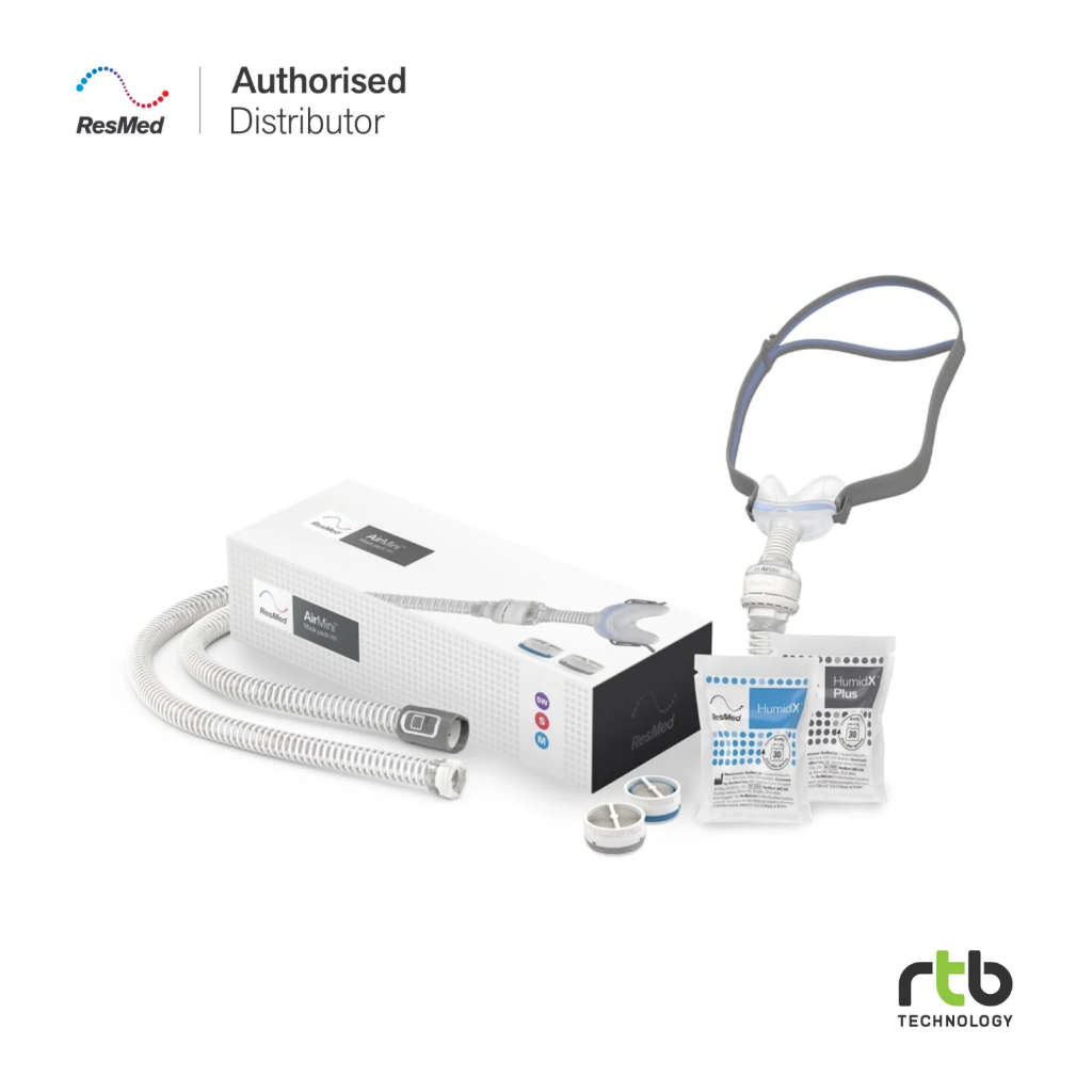 ResMed อุปกรณ์ต่อพ่วงพร้อมหน้ากาก สำหรับเครื่อง AirMini รุ่น N30 Airmini Mask Pack