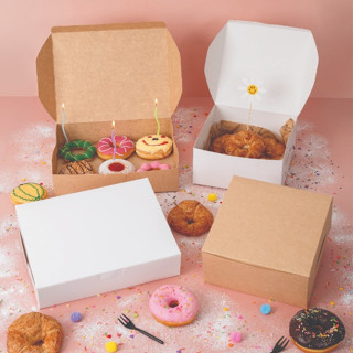 กล่องครัวซองค์ กล่องโดนัท กระดาษ Foodgrade กล่องขนมปัง ครัวซ…