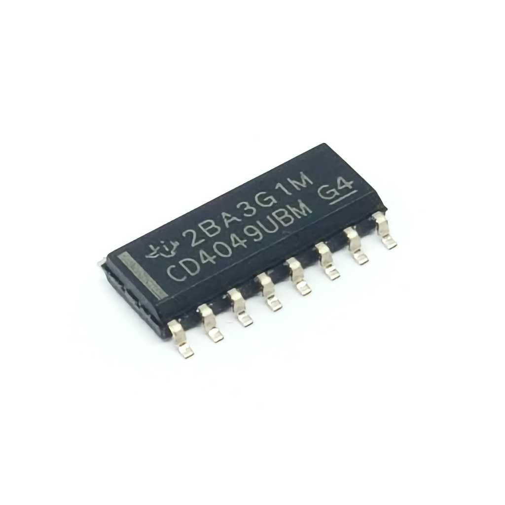 IC ไอซี CD4049UBM CD4049 SMD ยี่ห้อ Texas Instruments