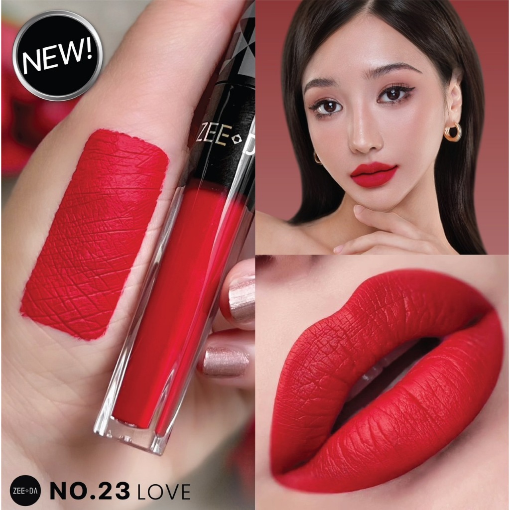 zeeda lipmatte #23 Love สีแดงสดแบบสว่าง