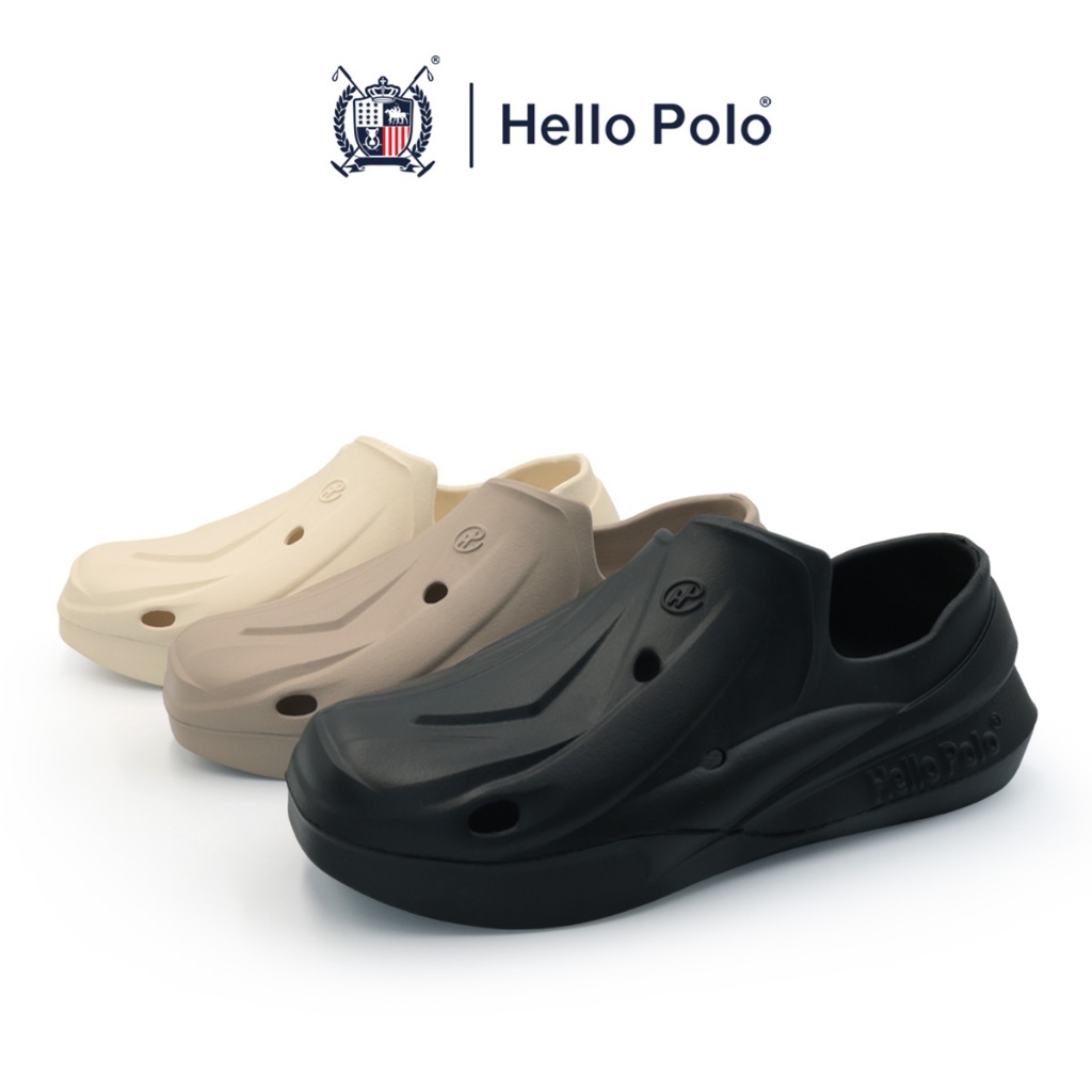 Hello Polo รุ่น HP8027 รองเท้าแตะ EVA แบบสวม แฟชั่นพื้นนุ่มน้ำหนักเบา ใส่ได้ทั้ง
