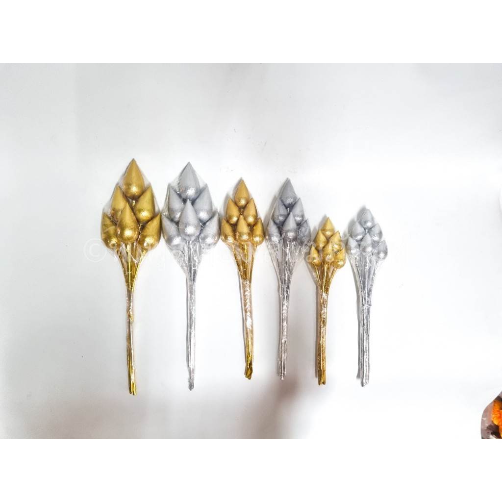 ดอก บัวเงิน ดอก บัวทอง  บัว  ถวายพระ วางหน้าพระ  ถวายศาล พระภูมิ  ตายาย พร้อมส่ง ราคาย่อมเยาว์ - รูปที่ 2
