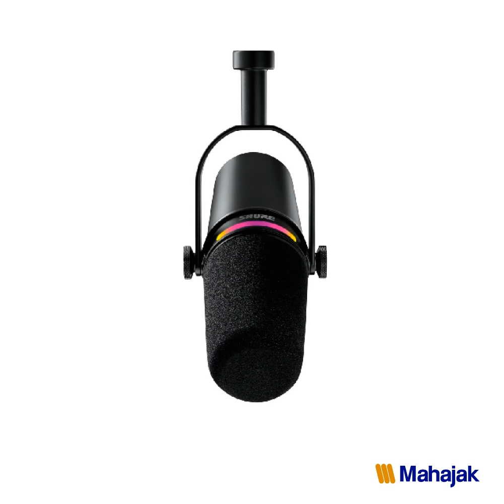 MV7+ Podcast Microphone (ดำ) ไมค์สำหรับบันทึกเสียง งาน Podcast และ Streaming