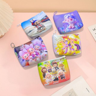 กระเป๋าใส่เหรียญ 1ชิ้น ลายลาบูบู้ ลายการ์ตูนน่ารักๆ ใส่แบงค์…