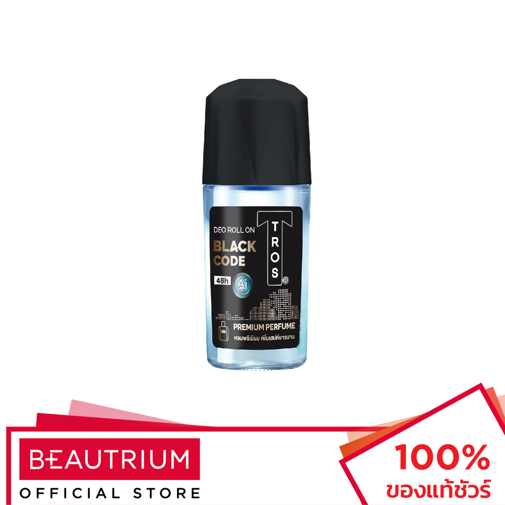 TROS Black Code Deo Roll On ผลิตภัณฑ์ระงับกลิ่นกาย 45ml