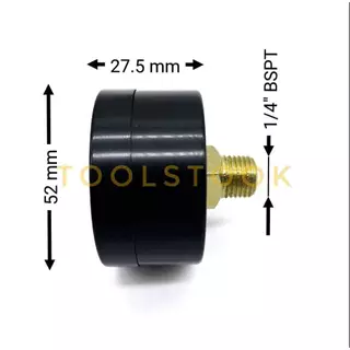 เกจวัดแรงดัน(Pressure Gauge)เกจ์วัดแรงดันลม น้ำ หน้าปัด2"(50mm.)เกลียวBSP1/4 10kgและ12kg