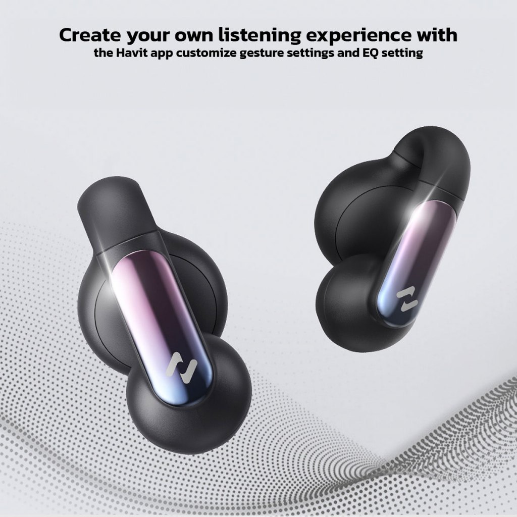 HAVIT หูฟังบลูทูธ รุ่นTW980 ไร้สาย น้ำหนักเบา ตัดเสียงรบกวน Wireless Earbuds