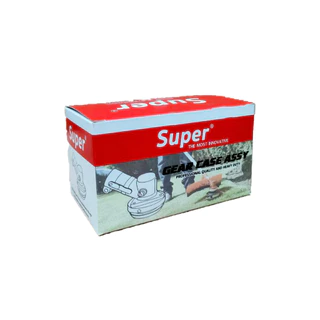 หัวเกียร์ตัดหญ้า ตรา SUPER สีเงิน ขนาด 28มิล 9ฟัน มี 45,90 องศา หัวเครื่องตัดหญ้า หัวเกียร์เครื่องตัดหญ้า