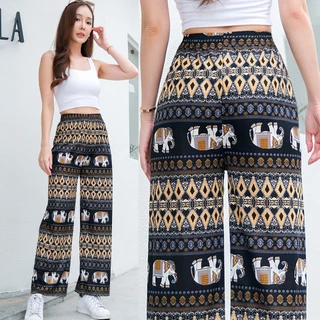 กางเกงขายาวผู้หญิงแฟชั่น กางเกงลายช้าง กางเกงสาวอวบ มีลายให้เลือก Pant /Harem Pant/Yoga pant/Elephant pants