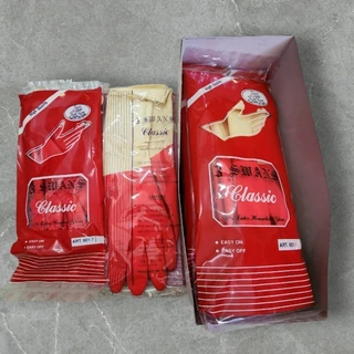ถุงมือยาง ตราห่าน 2สี (12คู่) แม่บ้านใช้ เอนกประสงค์