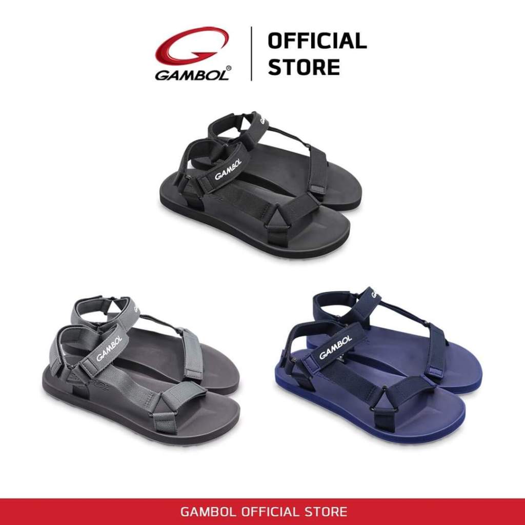 รองเท้ารัดส้น GAMBOL สไตล์ไบเก้นสต็อก GM15017 สีเอิร์ทโทน ใส่ได้ทุกโอกาส เที่ยว ลำลอง กีฬากลางแจ้ง เดินป่า ลุยน้ำ