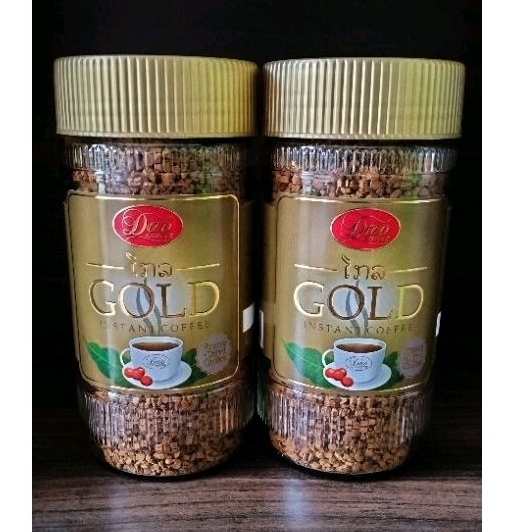 Dao ดาว โกลด์ กาแฟสำเร็จรูปอาราบิก้า 100กรัม×2ขวด(200กรัม)
