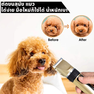 ตัดขนหมาไร้สาย ชุด12ชิ้น USB ชาร์จ ตัดขนสุนัข แบตตาเลี่ยนตัดขนแมว ตัดเล็บแมว ที่รูดขนแม