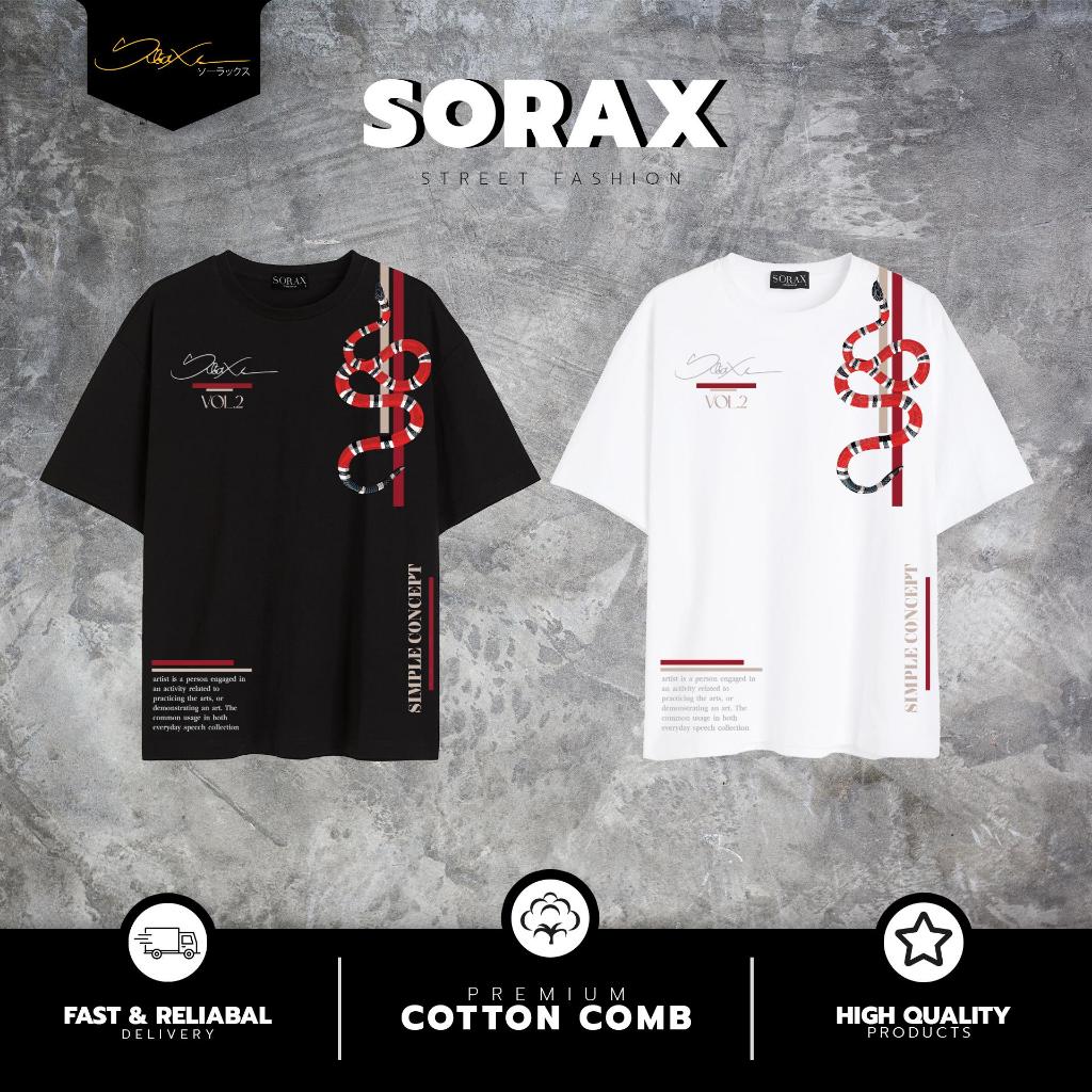 (พร้อมส่ง)เสื้อยืด  Red Serpent ผ้า Cotton Premium Cotton Comb เกรดส่งออก S104