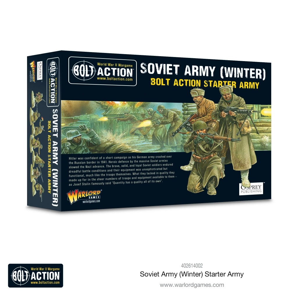 BOLT ACTION - Soviet Army (Winter) starter army - Warlord Games model soldiers