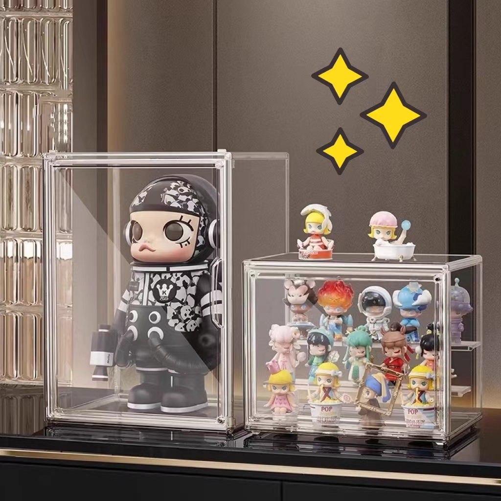 กล่องโมเดล ตู้โชว์มินิมอล ชั้นวางโมเดล อคริลิค กันหล่น กันฝุ่นได้ ประกอบง่าย ตู้โมเดล 3 ชั้น ATCCH