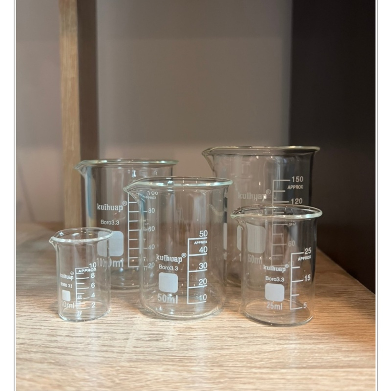 บีกเกอร์เเก้ว (Beaker glass) ขนาด 10-600ml