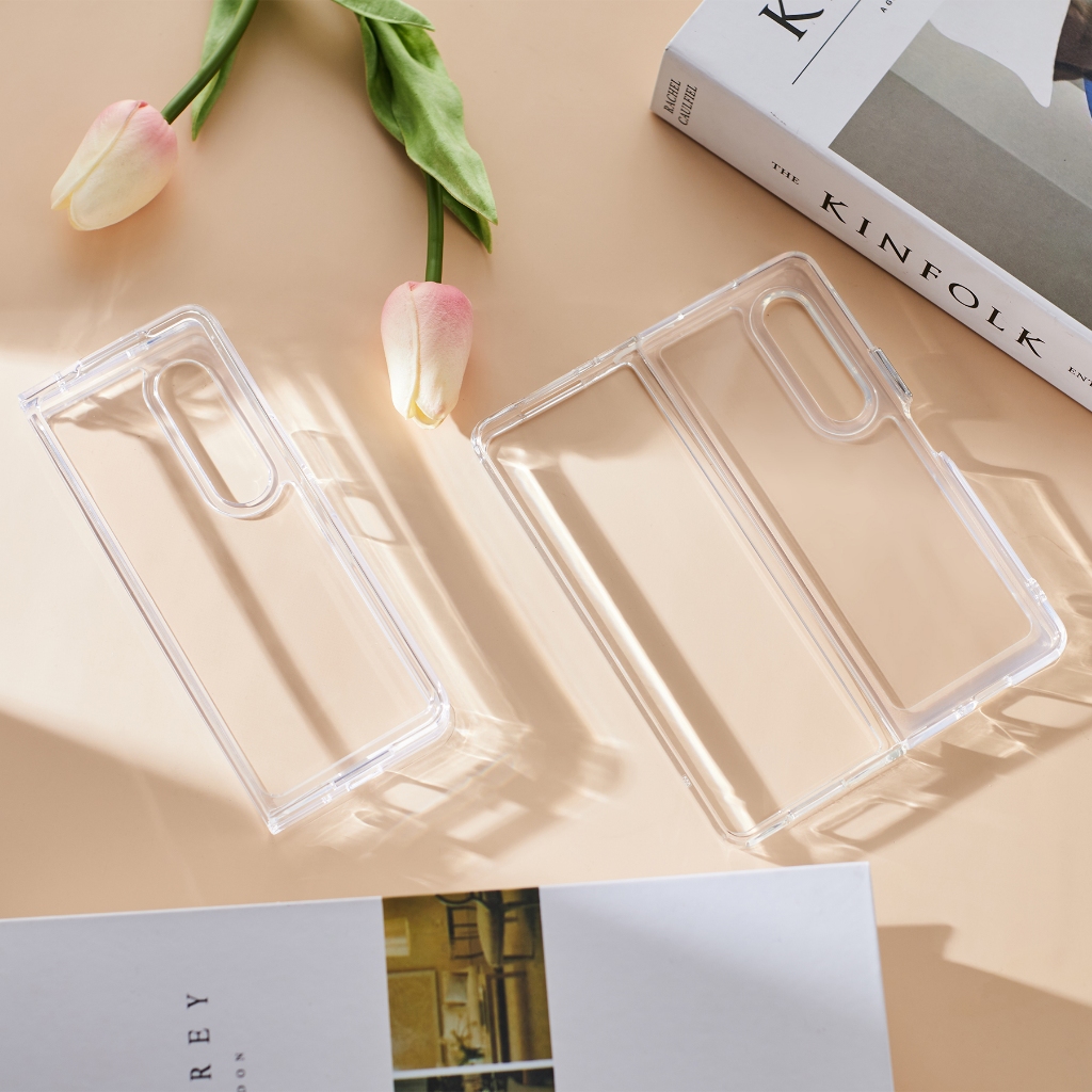 เคส Fold6 / Fold5 / Fold4 / Fold3 Case Galaxy Z  TPU+PC เคสใส ซัมซุง หลังแข็ง ขอบนิ่ม (THพร้อมส่ง)