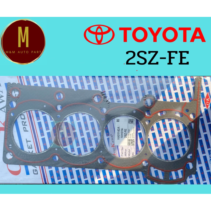 ประเก็นฝาสูบ TOYOTA 2SZ-FE (ไฟ) 1,2SZ-FE AVANZA YARIS 1.0,1.2 16V (73.0MM) ยี่ห้อ oshikawa