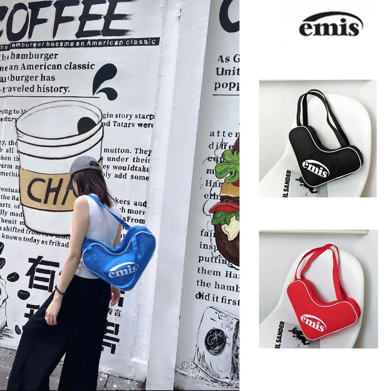 จัดส่งจากประเทศไทย EMIS Shoulder Bags รูปหัวใจ Fashion กระเป๋าสะพาย