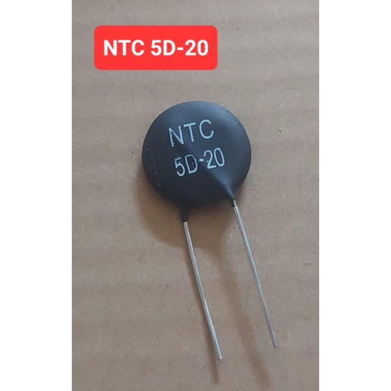 5D-20 (5โอห์ม) NTC Thermistor(ระยะขา10mm.)