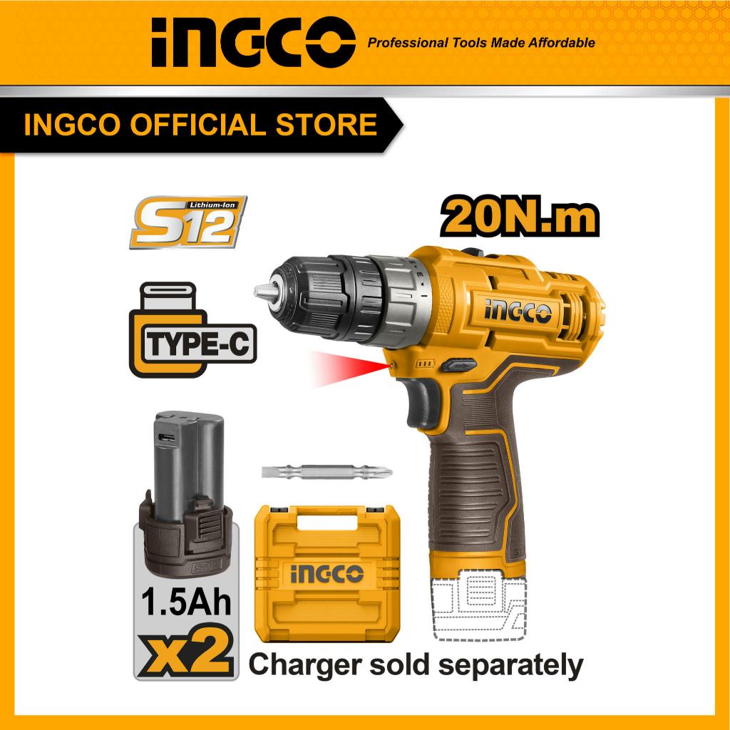 INGCO l สว่านไร้สาย 12V (CDLI12202)