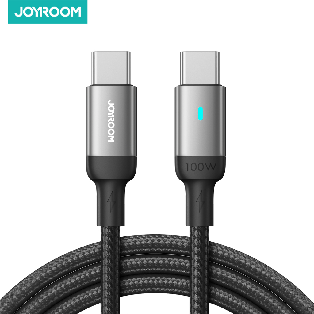 Joyroom รุ่น S-CC100A10 สายชาร์จเร็ว 100W TC to TC Fast Charging ชาร์จเร็ว สายถัก ยาว 1.2