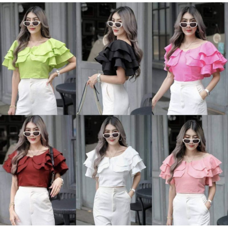 เสื้อแต่งระบายหน้าทรงสวย