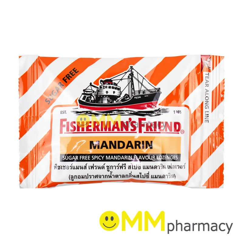FISHERMAN'S FRIEND สไปซี่ แมนดาริน 25กรัม (สีส้ม-ขาว)