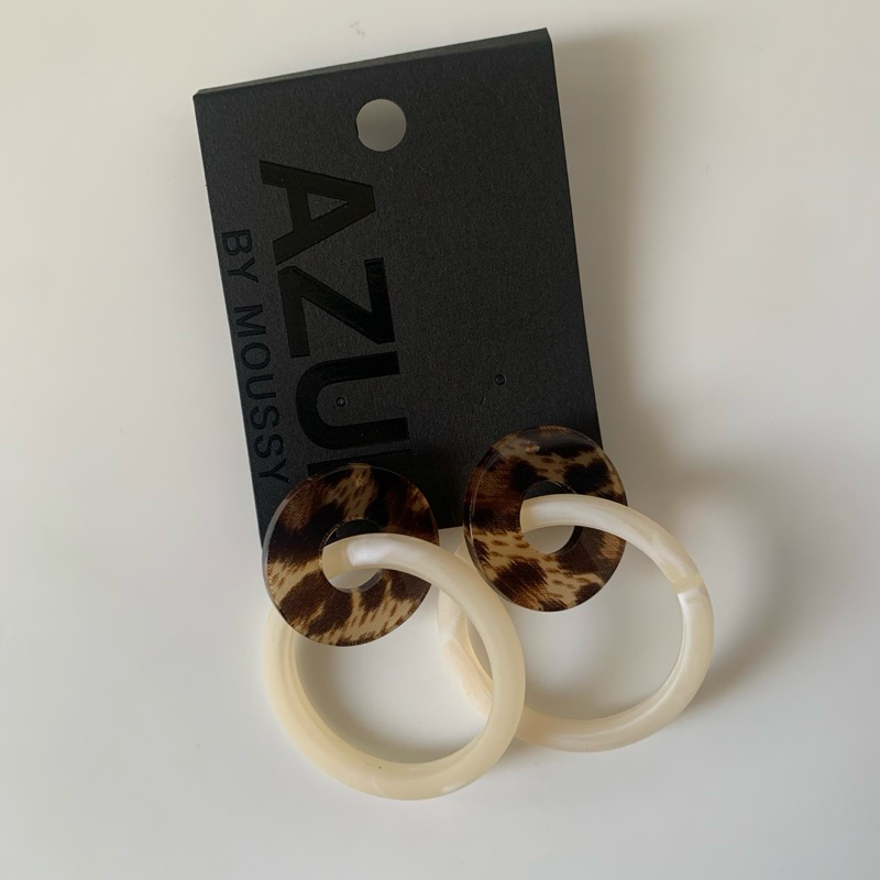 ต่างหู AZUL BY MOUSSY LEOPARD RING EARRINGS มือ1แท้