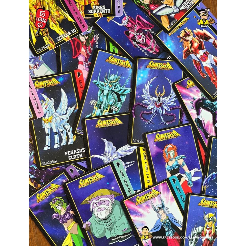 การ์ดระดับธรรมดา (Normal): Saint Seiya Power Card Part 2 by Oden-Ya ใส่ซองกันรอยทุกใบ