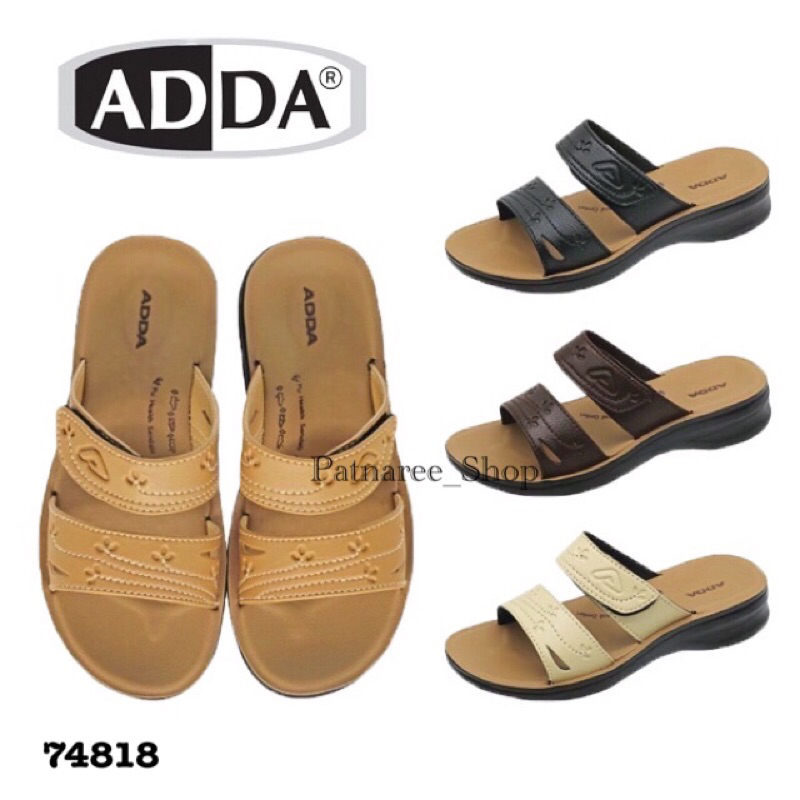 ⭐️พร้อมส่ง⭐️ADDA รุ่น 74818 รองเท้าแตะลำลองแบบสวม สำหรับผู้หญิง ไซส์ 36-40