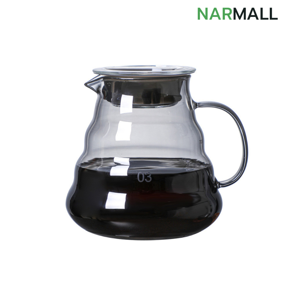 กาดริปกาแฟ 300 500ml มีฝา เหยือกดริปกาแฟ ที่ดริปกาแฟ ใช้กับแผ่นกรองกาแฟและเหยือกได้ทุกขนาด Coffee Pot Narmall_
