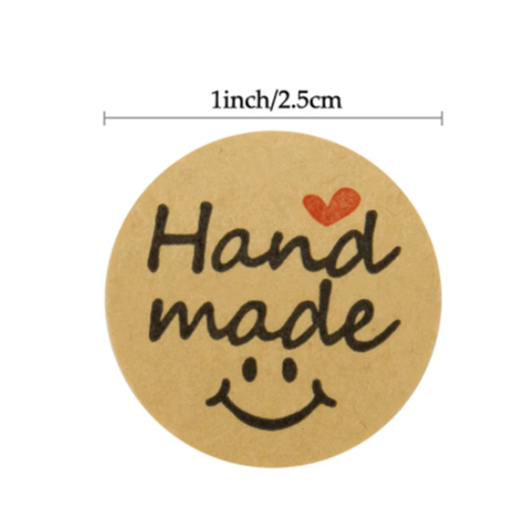 สติ๊กเกอร์ handmade ขอบคุณ สำเร็จรูป ติดขนม เครื่องดื่ม Thankyou Sticker