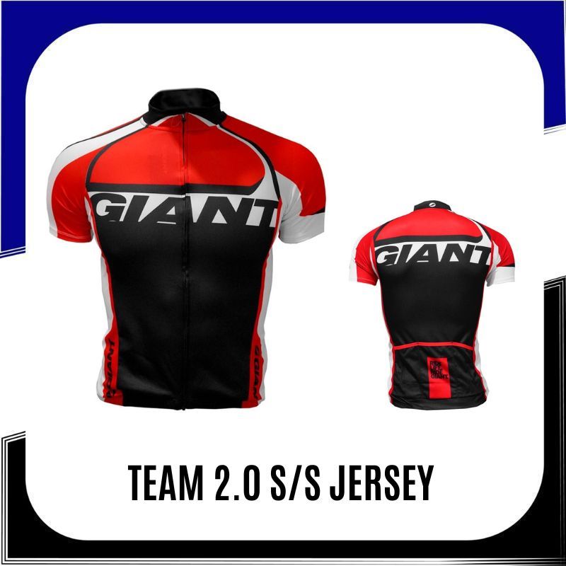 เสื้อปั่นจักรยานแขนสั้นสำหรับผู้ชาย Giant รุ่น Team 2.0 S/S