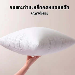 INFUN หมอน หมอนโซฟา หมอนสแควร์ หมอนอิง แฟลกซ์ แกนหมอน หมอนคุณภาพสูงสีขาวบริสุทธิ์ ขนาด30×30/40×40/50×50CM