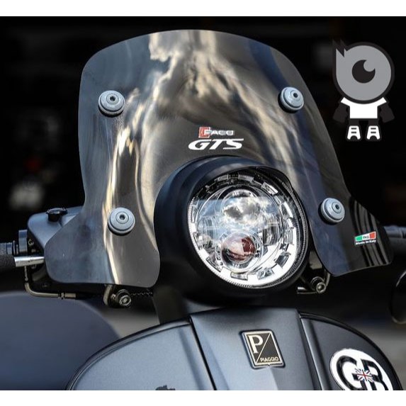 ชิวบังลม Faco Italy แท้ ชั้นเดียว สำหรับ New Vespa รุ่น GTS