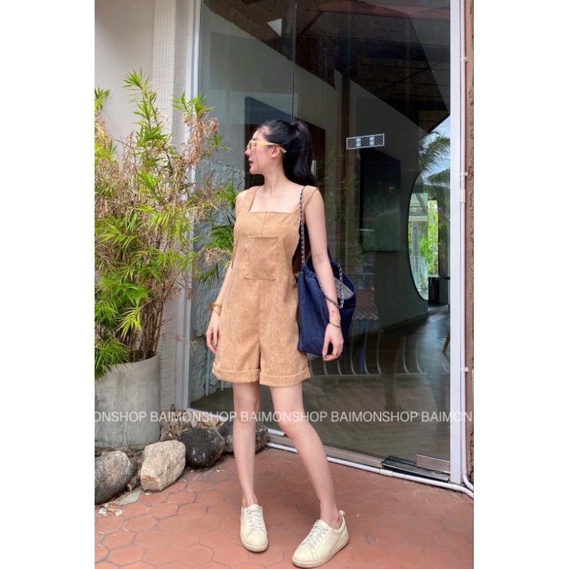 MahahengCloset   ชุดเอี๊ยมกางเกง(ผ้าลูกฟูก)  สวยน่ารัก วัยรุ่นได้อีกจ้าาา ราคา ถูกที่สุด ดีลบีเคเค แกลเลอรีภาพที่ 2