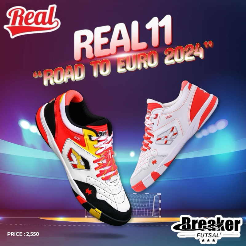 BREAKER FUTSAL รองเท้าฟุตซอล รุ่น Real11