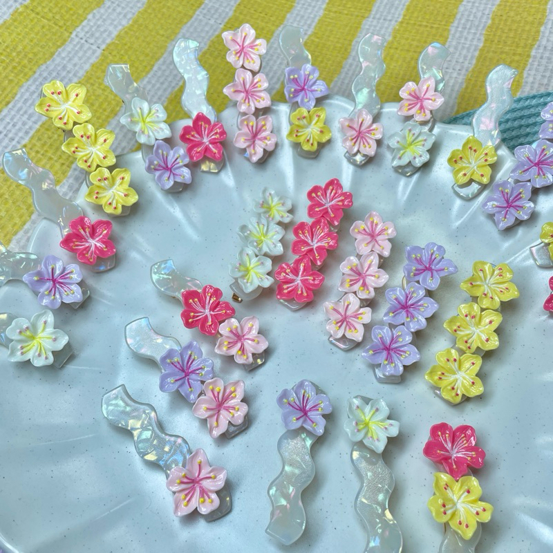 กิ๊บหนีบผมดอกไม้ 🥣✨💖🎄(พร้อมส่ง)