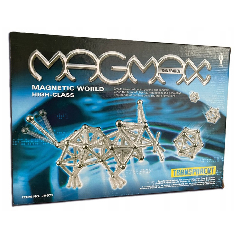 ชุดตัวต่อแม่เหล็ก MAGMAX 60 Piece Magnetic World High-Class Transparent Set Model : JH672(B)